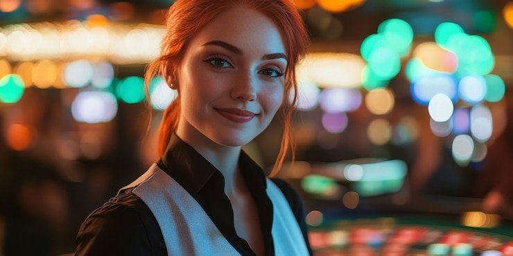 Tampilan meja roulette dengan dealer langsung di cpo333